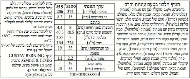 חטיף חלבון בטעם עוגיות וקרם