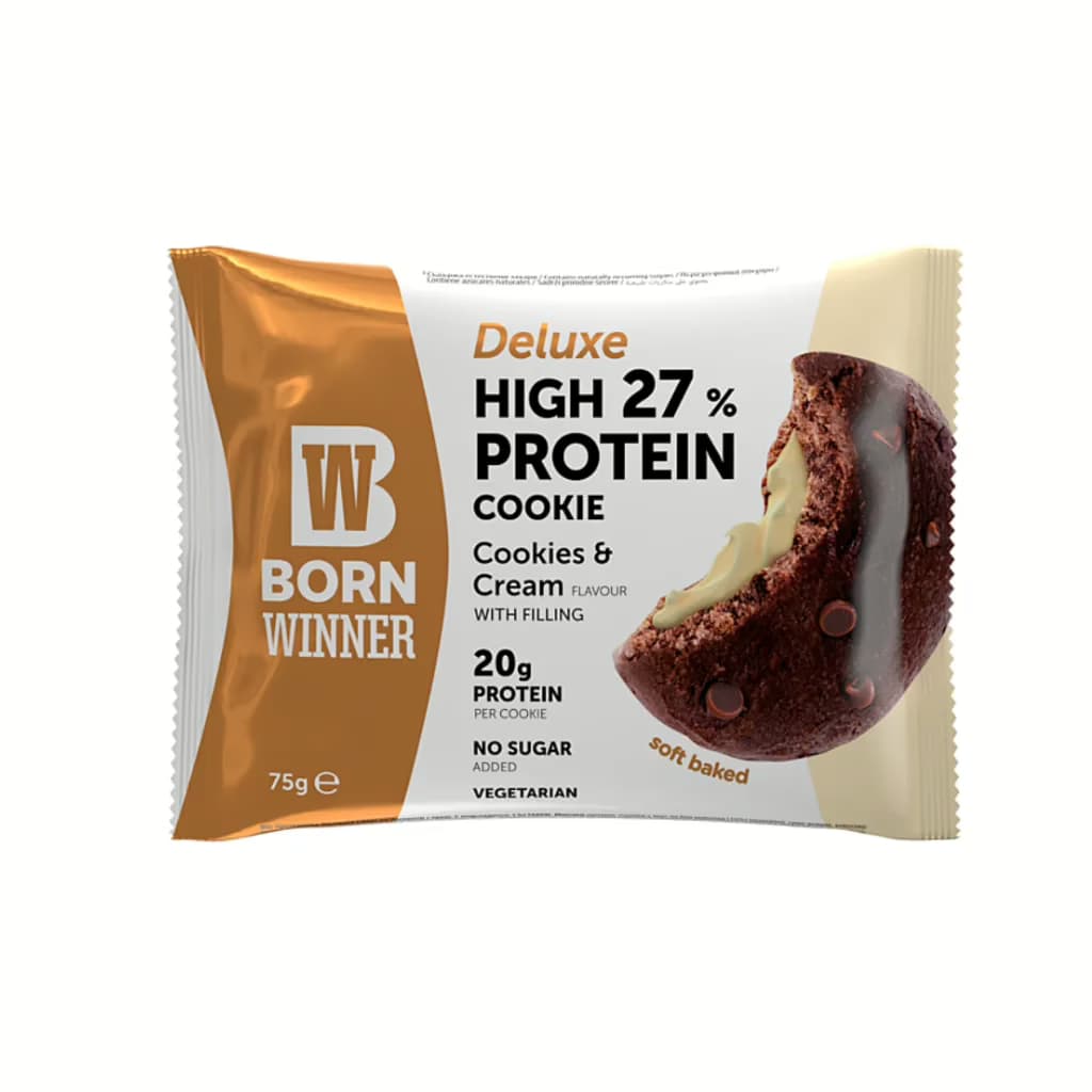 עוגת חלבון עם מילוי קרם Cookies & Cream with filling