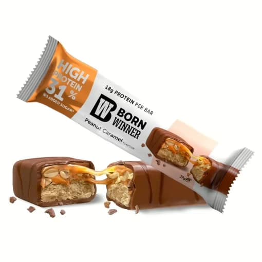 בוטנים וכרמל חטיף חלבון Peanut Caramel BORN WINNER